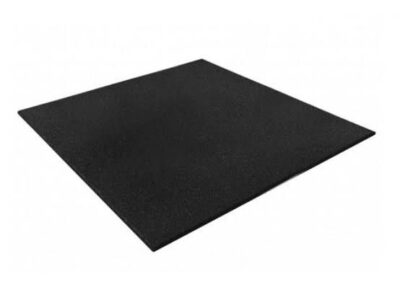 PISO DE BORRACHA 1X1 15MM- PRETO LISO- VENDIDO POR M²